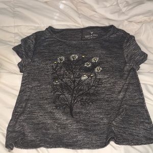 Soft shirt with flowers